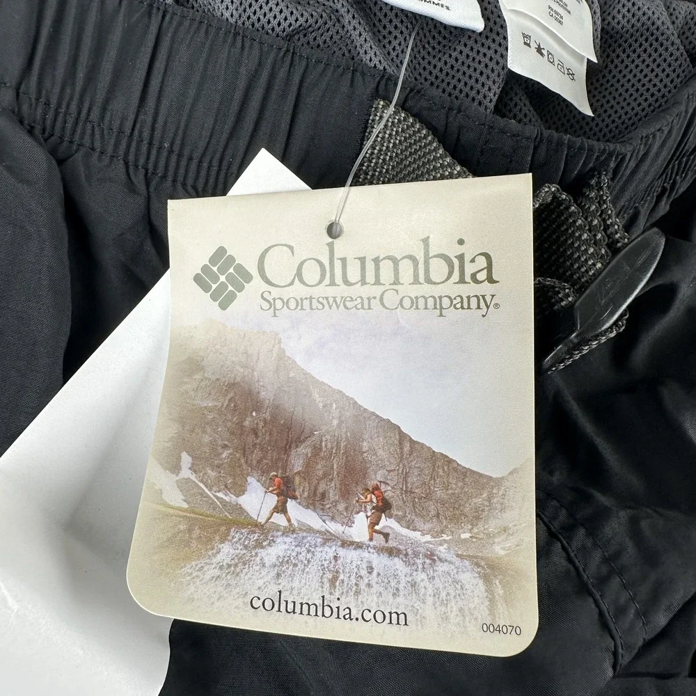 Columbia Men's XL Black Class IV Water Hiking Shorts Buckle NWT